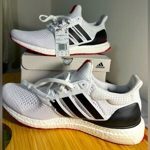 BRAND NEW Size 13 - adidas UltraBoost 1.0 White Scarlet MSRP $180!!